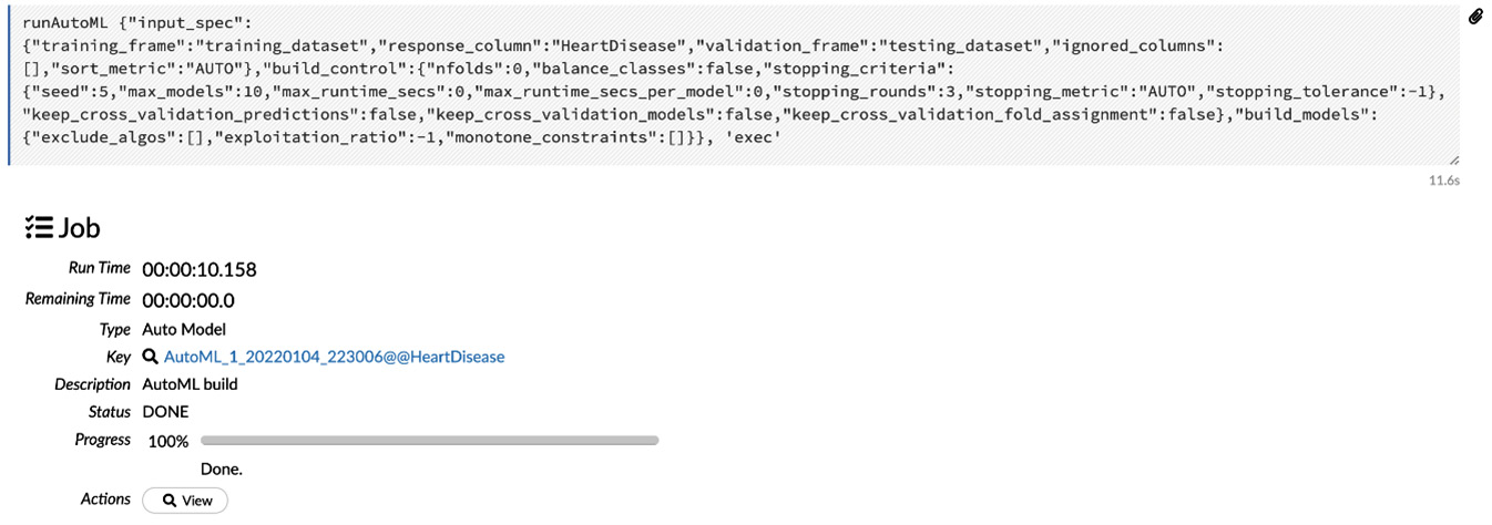 Figure 2.32 – The AutoML training is finished
