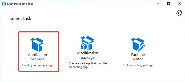 Figure 14.9 – Application package icon highlighted