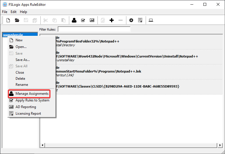 Figure 15.7 – Manage Assignments option