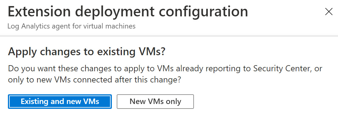 Figure 1.24 – Applying changes to the extension deployment configuration
