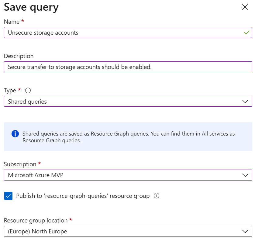 Figure 4.36 – Save query
