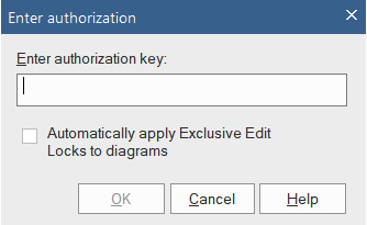 Figure 10.9 – The authorization key entry dialog
