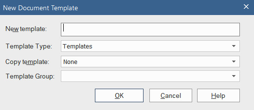 Figure 11.8 – The New Document Template dialog
