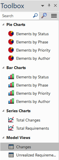 Figure 11.17 – The Dashboard toolbox
