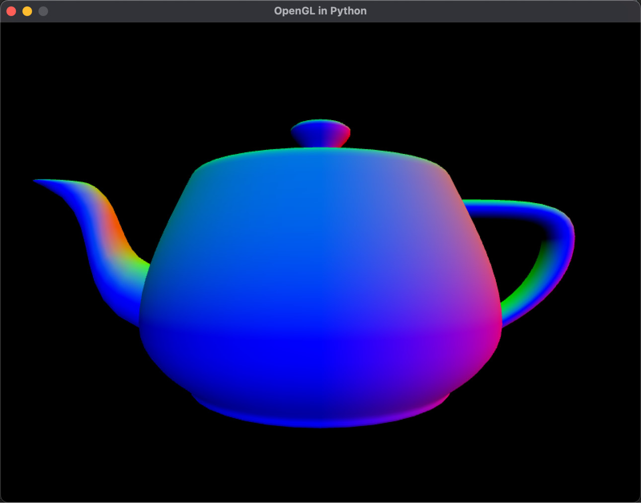 Figure 18.2: A vertex-colored teapot
