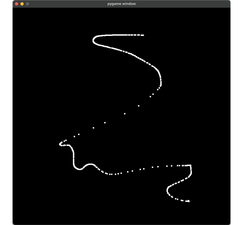 Figure 7.1: Gaps between mouse-drawn pixels
