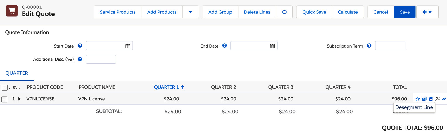 Figure 4.12 – MDQ in the QLE
