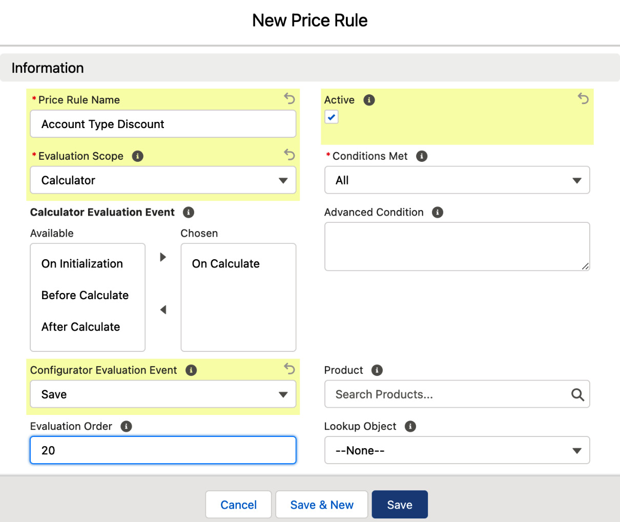 Figure 4.19 – Creating a price rule 
