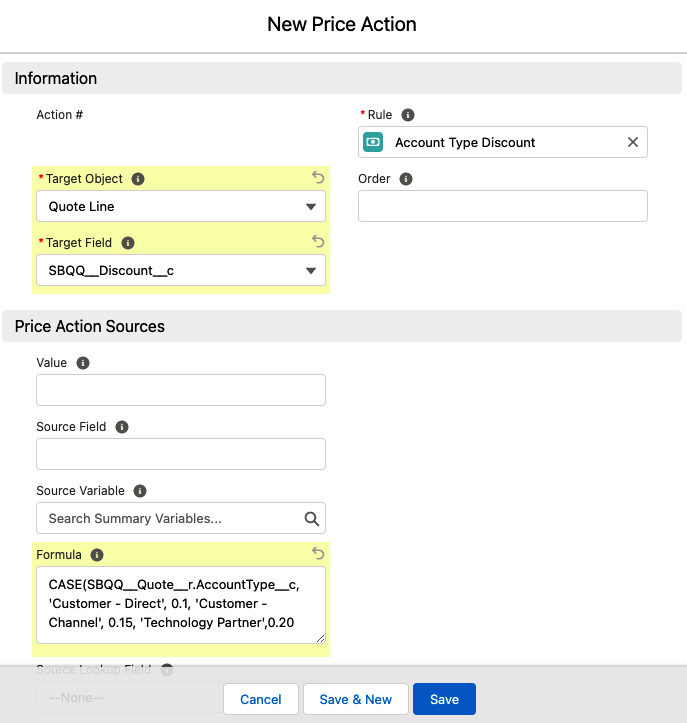 Figure 4.21 – Creating a price action
