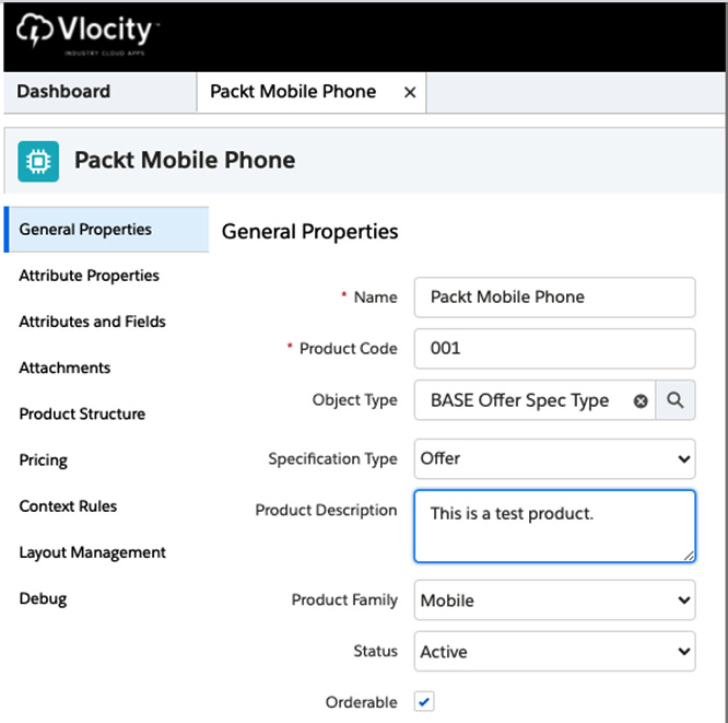 Figure 11.4 – Vlocity Product Console
