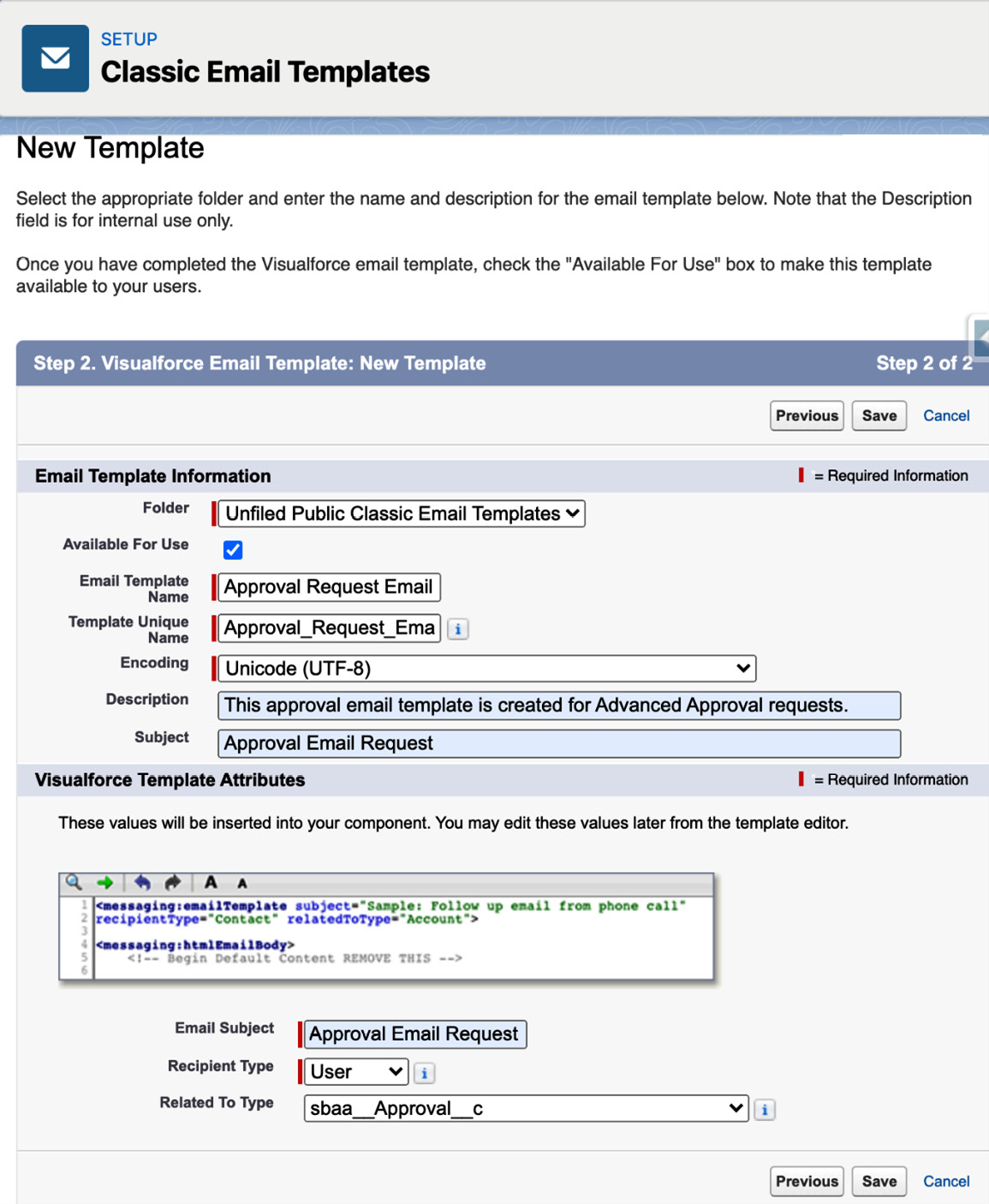 Figure 2.25 – Email template
