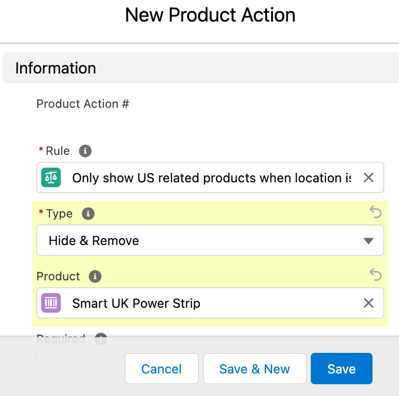 Figure 3.24 – Product action
