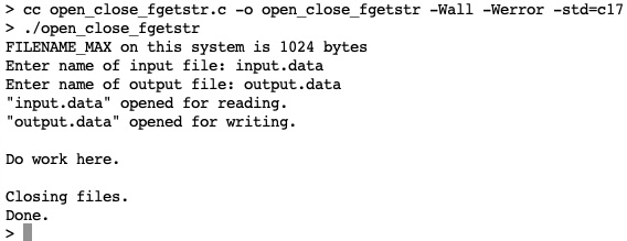 Figure 22.3 – A screenshot of the open_close_fgets.c output
