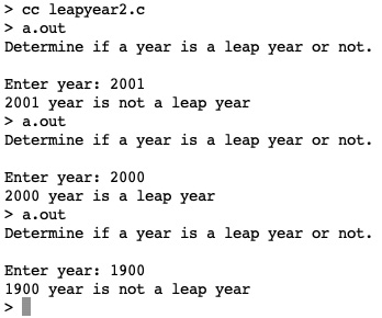 Figure 6.4 – Output of if()… else… statements
