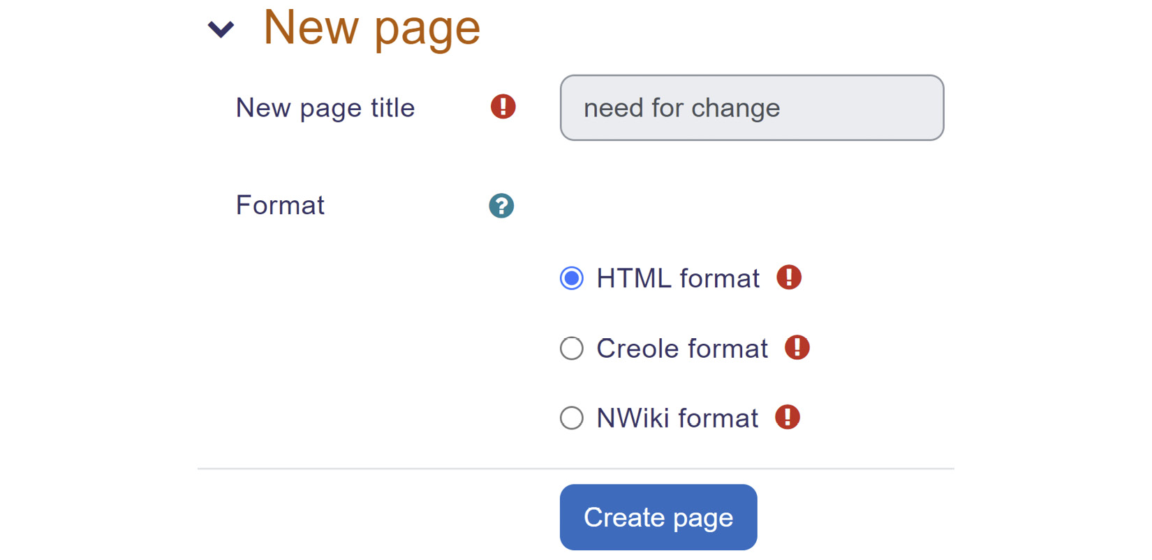 Figure 9.25 – Starting a new page with the Format options
