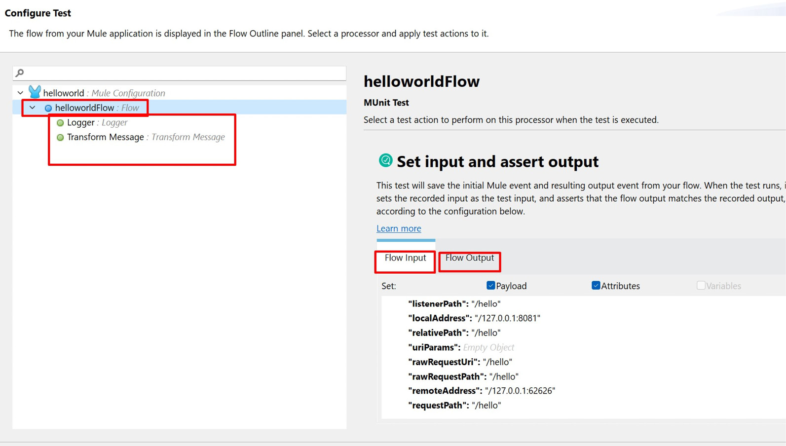 Figure 11.28 – New Recorded Test Configure Test
