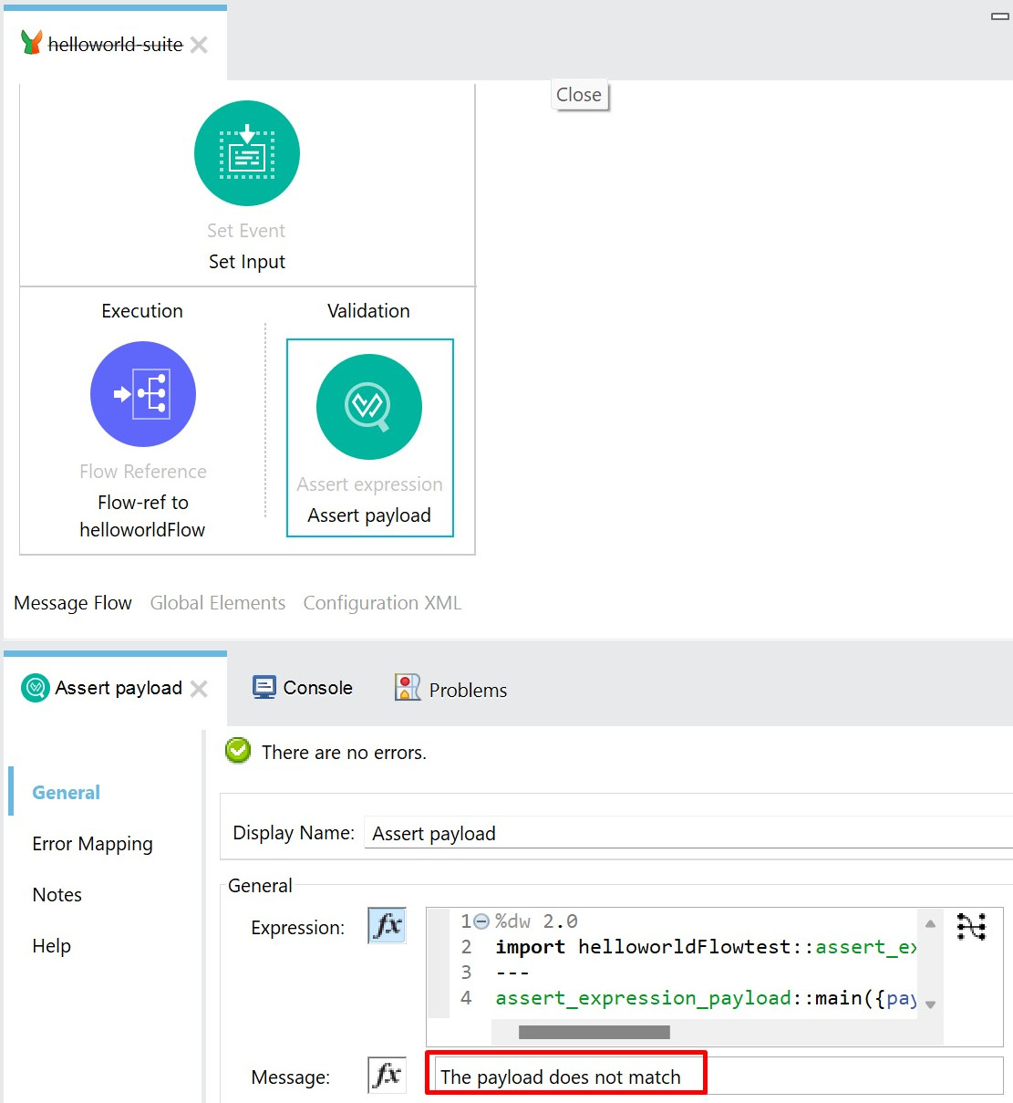 Figure 11.34 – MUnit test suite Validation
