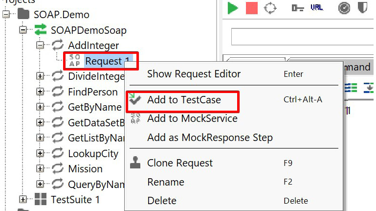 Figure 11.7 – SoapUI – test case
