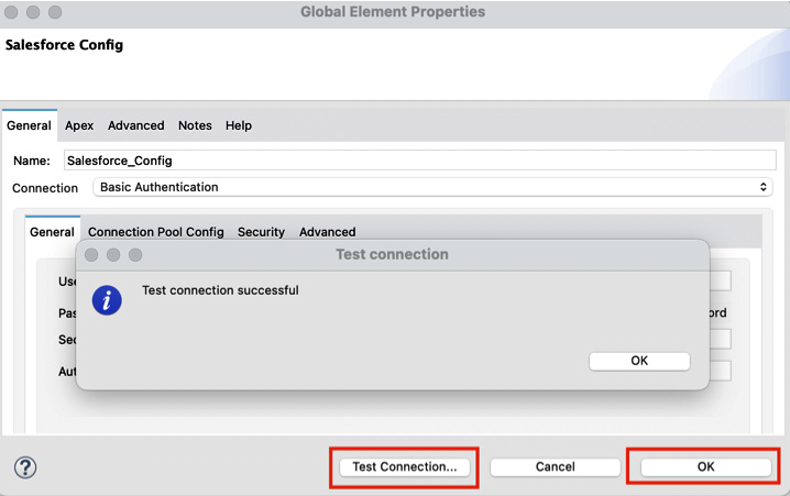 Figure 12.4 – Salesforce connector configured successfully
