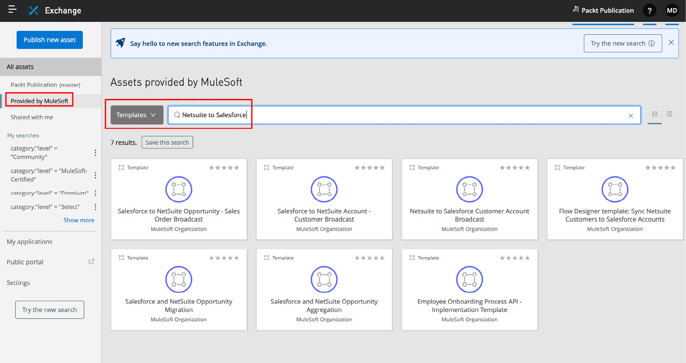 Figure 12.9 – NetSuite to Salesforce templates
