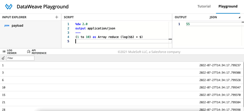 Figure 7.2: Preview from the DataWeave Playground
