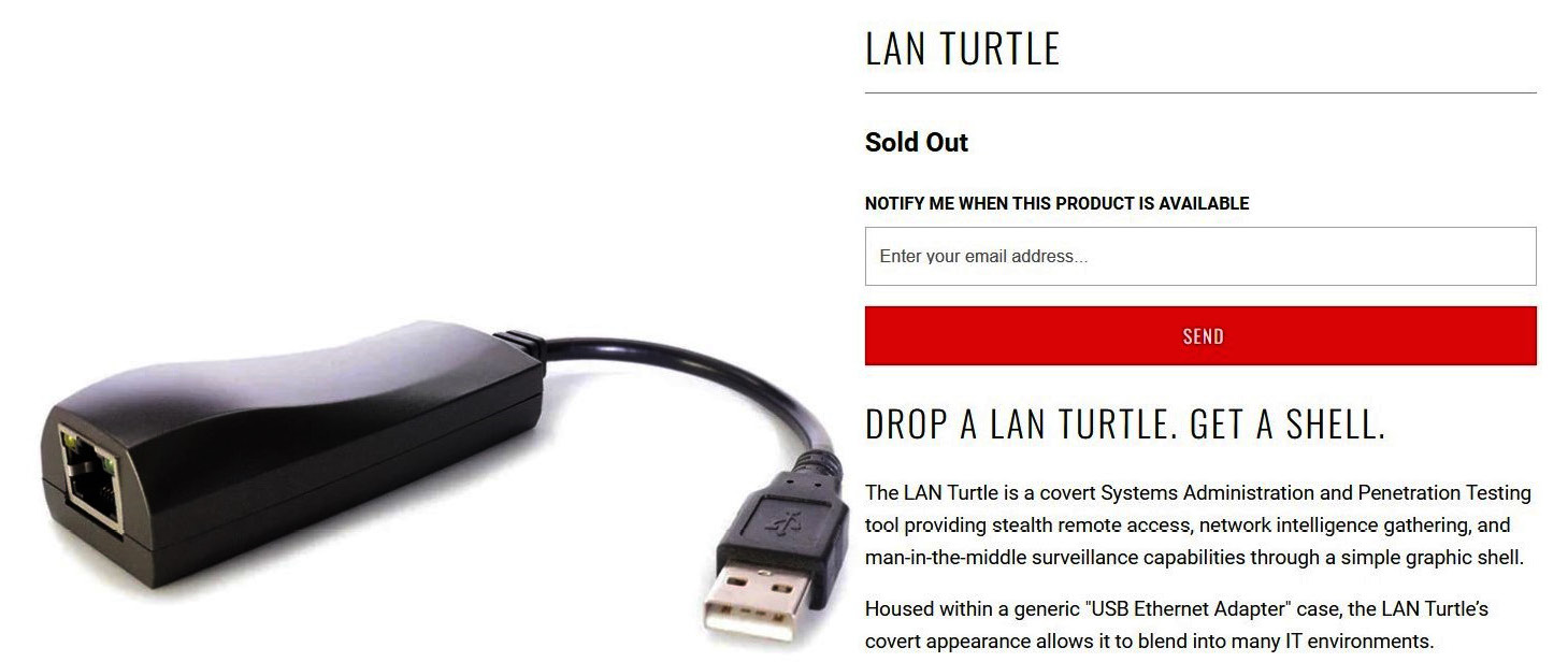 Figure 2.15 – LAN turtle to get a remote shell
