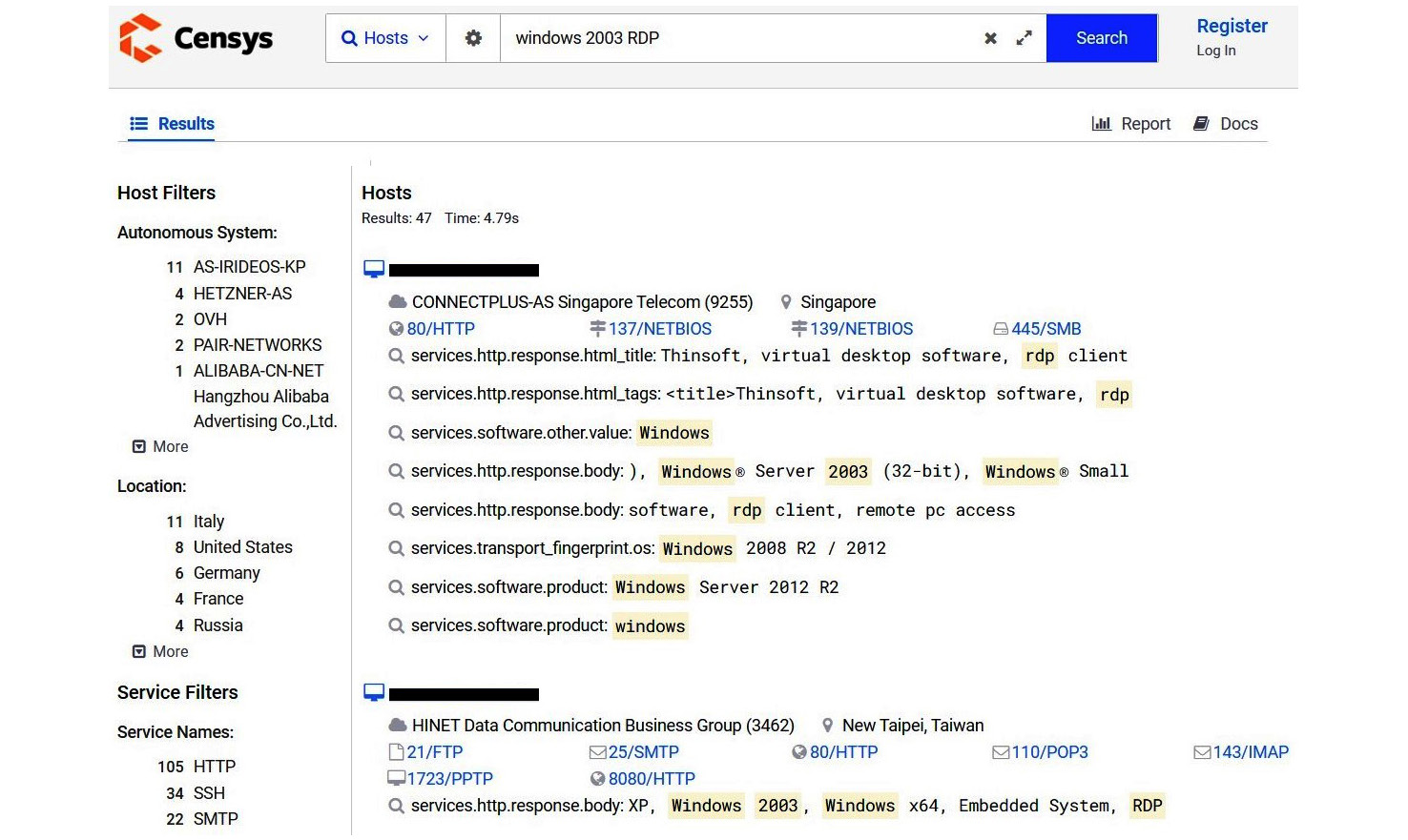 Figure 2.25 – Censys search
