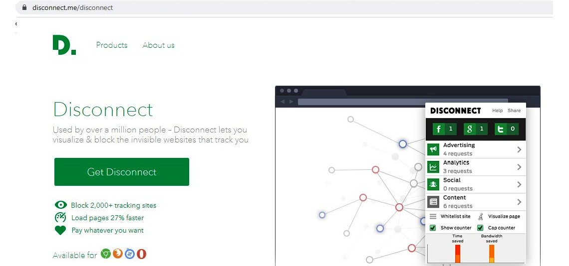 Figure 9.1 – Installation of Disconnect on a browser
