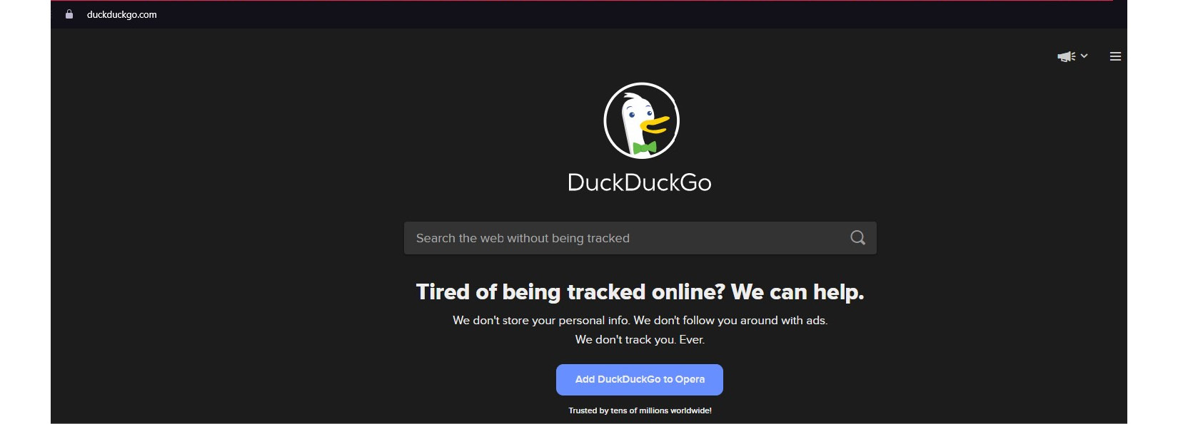 Figure 9.12 – The DuckDuckGo search engine and browser extension
