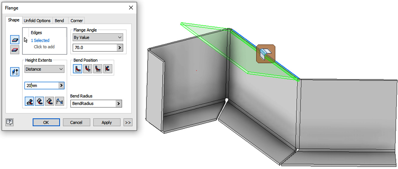 Figure 12.21: Second flange to apply
