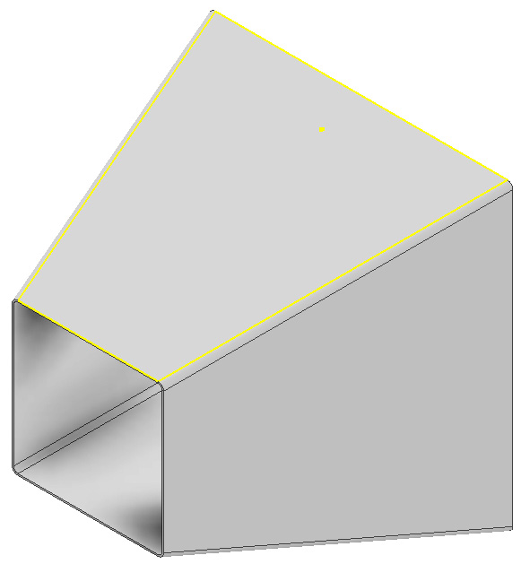 Figure 12.35: Projected sketch of top face
