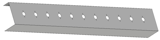 Figure 12.46: PunchTool01 feature pattern to create more punch holes
