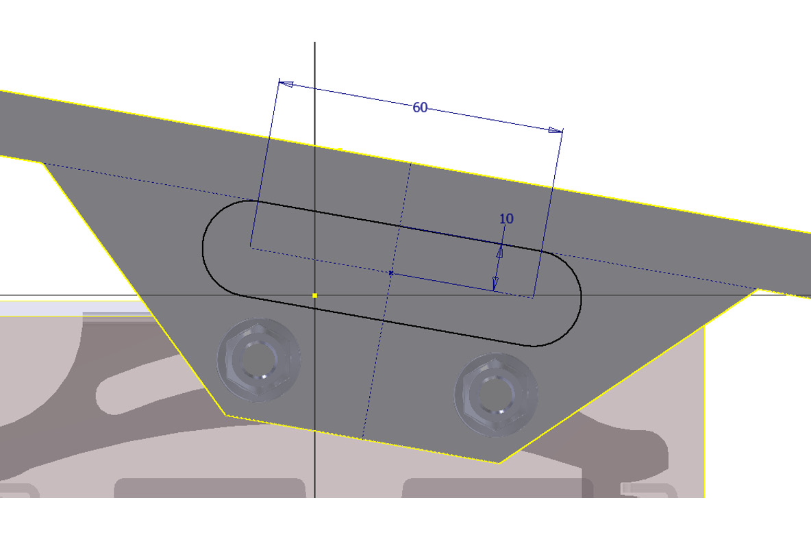 Figure 12.56: Slot geometry to sketch
