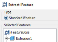 Figure 3.12: Newly created iFeature renamed
