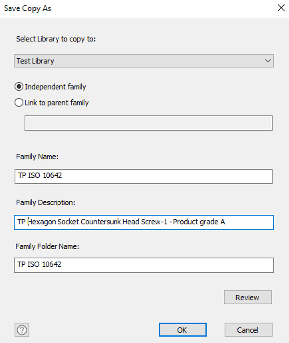 Figure 5.21: Changes to be made in the Save Copy As window
