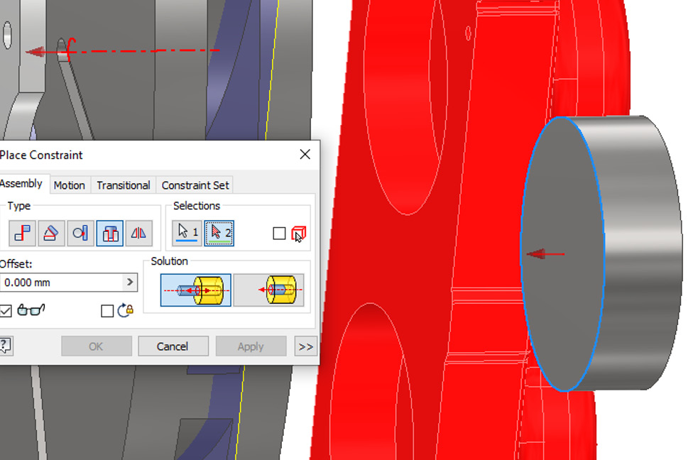 Figure 6.13: The first reference of BRAKE_PISTON to select
