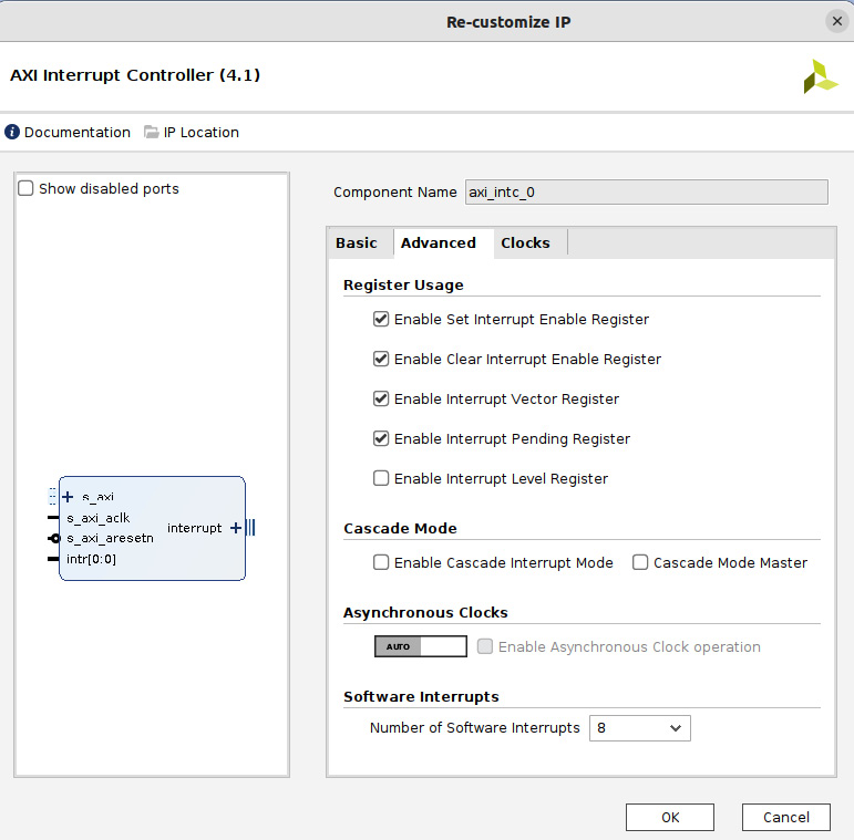 Figure 7.37 – Adding an AXI INTC for the IPC interrupt from the MicroBlaze to the Cortex-A9
