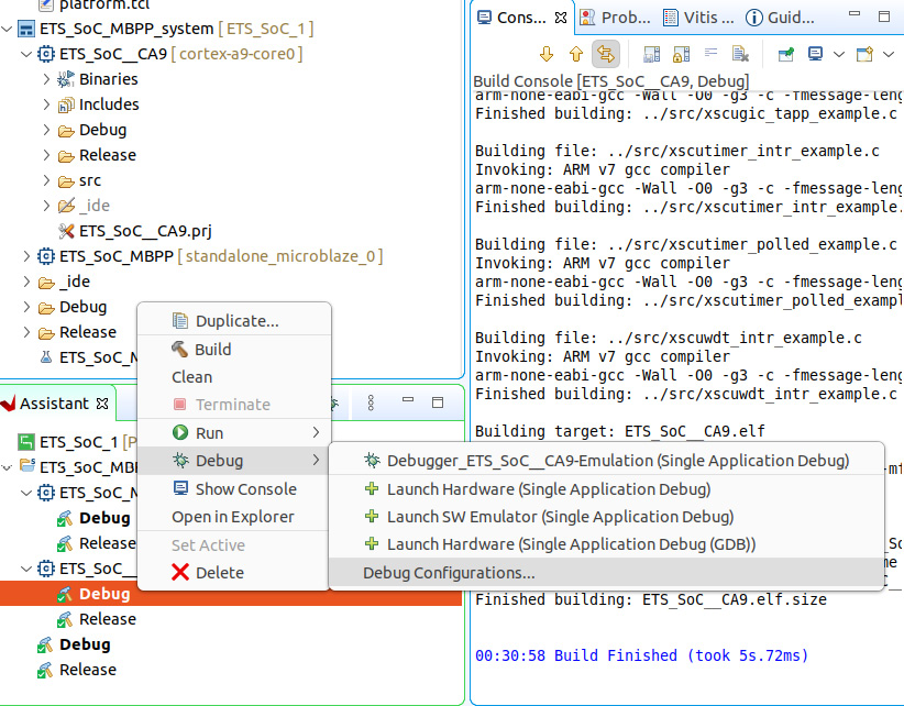 Figure 9.17 – Specifying the executable to debug in the Vitis IDE

