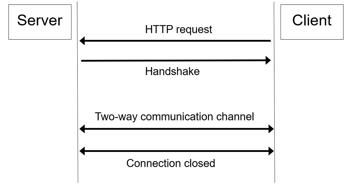 Figure 12.1 – WebSocket communication
