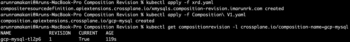 Figure 5.2 – Composition Revision list
