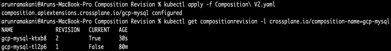 Figure 5.4 – New Composition Revision
