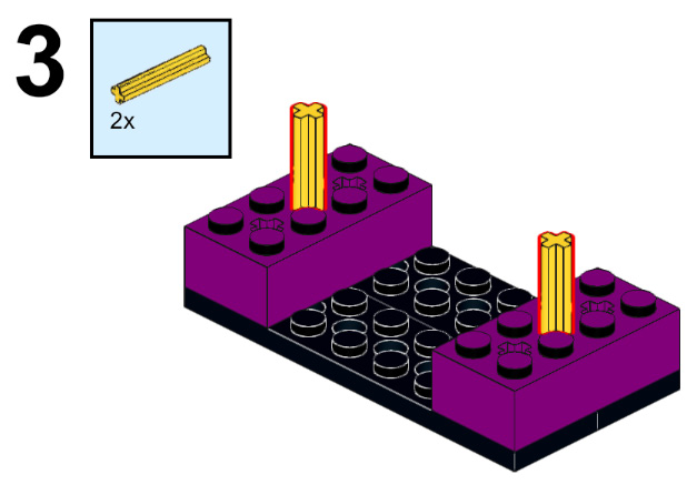 Figure 2.50 – Insert a yellow 3L axle
