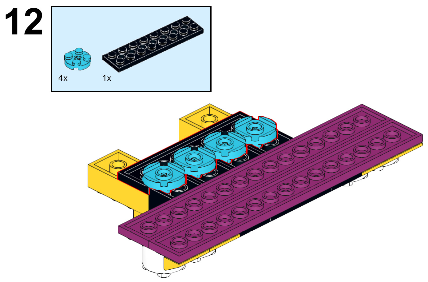 Figure 5.13 – Securing the parts of the plow
