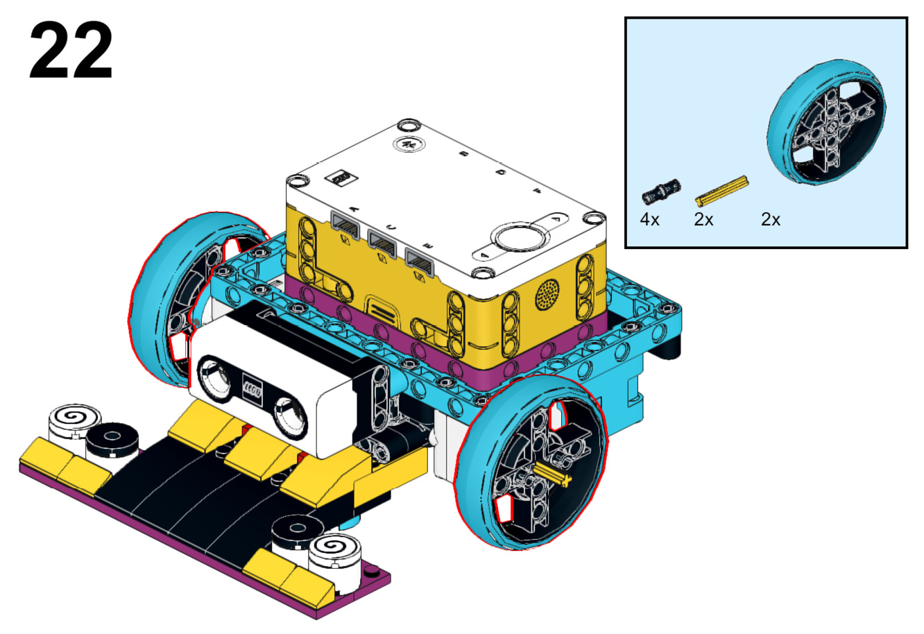 Figure 5.23 – Adding the wheels
