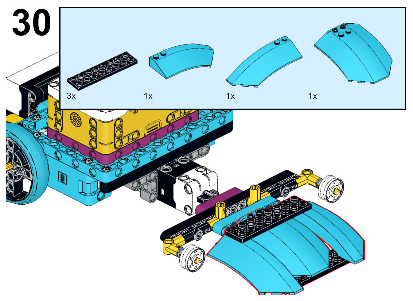 Figure 5.31 – Building the plow for this sensor
