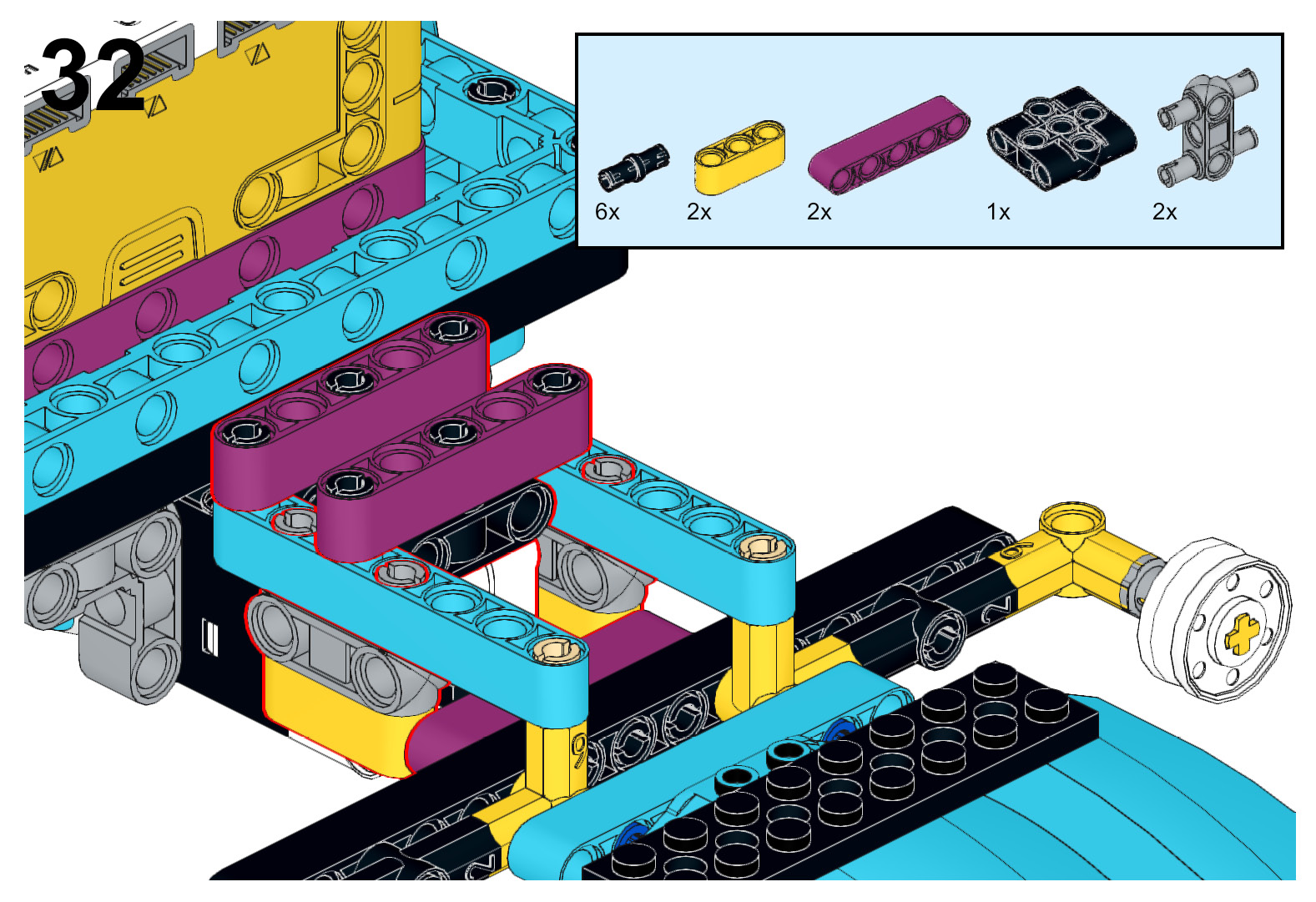 Figure 5.33 – Adding the frame to keep the bumper in place
