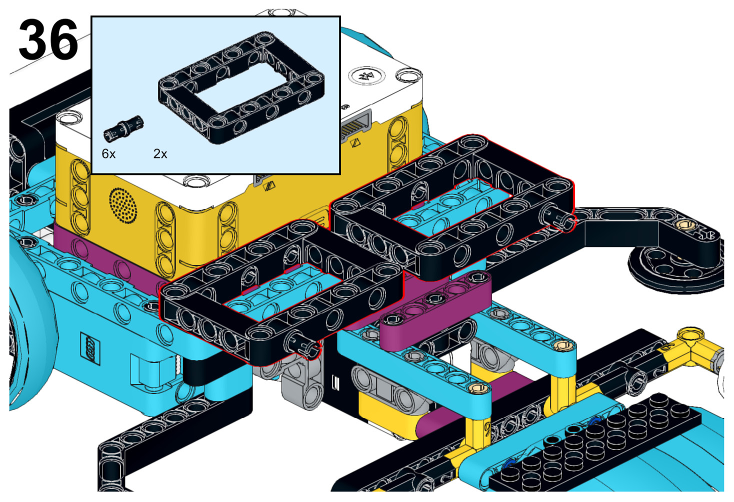 Figure 5.37 – Attaching the 5x7 open frames
