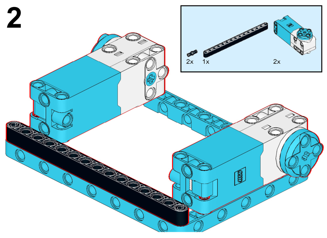 Figure 5.3 – Attaching the motors
