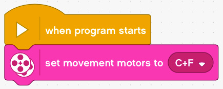 Figure 5.42 – The code stack for motor identification
