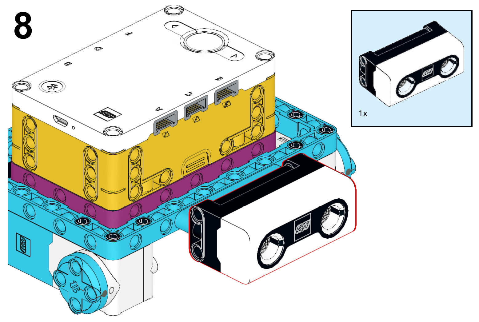 Figure 5.9 – Connecting the ultrasonic sensor
